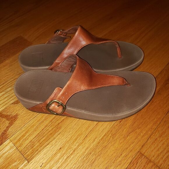 Fitflop brown thong flip flops - Picture 1 of 6